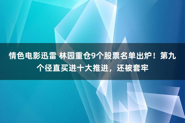 情色电影迅雷 林园重仓9个股票名单出炉！第九个径直买进十大推进，还被套牢