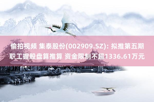 偷拍视频 集泰股份(002909.SZ): 拟推第五期职工握股盘算推算 资金限制不超1336.61万